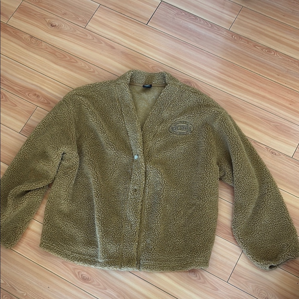 Pacsun Brown Fleece Jacket